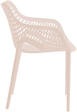 Mykonos Contemporary Outdoor Patio Dining Chair Set (Set of 4)