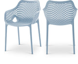 Mykonos Contemporary Outdoor Patio Dining Chair Set (Set of 4)