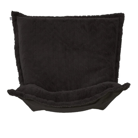 Puff Chair Cover Angora Ebony -Cover Only