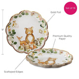 Woodland Baby 78 Piece Party Tableware Set - Pink (16 Guests)