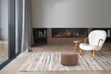 Round Foot Pouf Panama Chocolate
