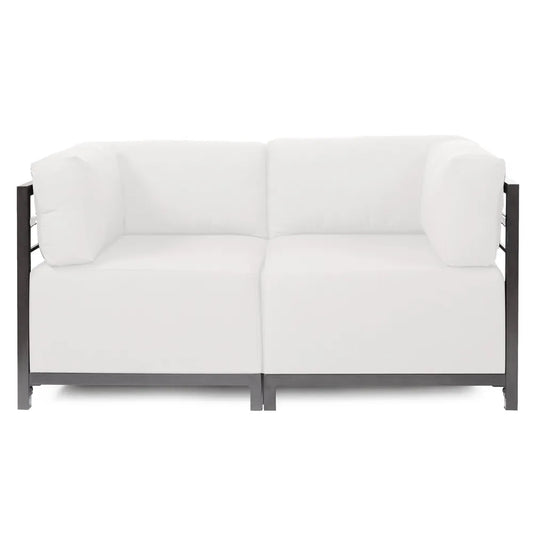 Axis Ottoman Seascape Natural Titanium Frame