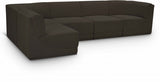 Ollie 128" Boucle Fabric Upholstered 5pc. Modular Sectional