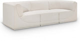 Ollie 98" Boucle Fabric Upholstered 3pc. Modular Sectional