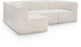 Ollie 98" Boucle Fabric Upholstered 4pc. Modular Sectional