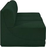 Ollie 90" Boucle Fabric Upholstered 3pc. Armless Modular Sofa