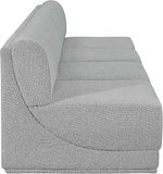 Ollie 120" Boucle Fabric Upholstered 4pc. Armless Modular Sofa