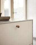 DESIGN3307 Modern Ball Knobs - Heavy-Duty Dresser & Cabinet Hardware | 0.86inch, Champagne Bronze