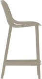 Mykonos Contemporary Outdoor Patio Stool Set of 4 - Weather Resistant, Stylish, Durable Design