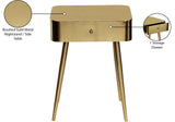 Rylan Night Stand - Modern Metal Storage Table with Drawer for a Stylish and Minimalist Bedroom Decor