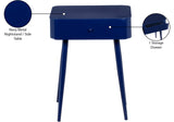 Rylan Night Stand - Modern Metal Storage Table with Drawer for a Stylish and Minimalist Bedroom Decor