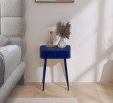 Rylan Night Stand - Modern Metal Storage Table with Drawer for a Stylish and Minimalist Bedroom Decor