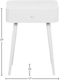 Rylan Night Stand - Modern Metal Storage Table with Drawer for a Stylish and Minimalist Bedroom Decor