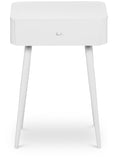 Rylan Night Stand - Modern Metal Storage Table with Drawer for a Stylish and Minimalist Bedroom Decor