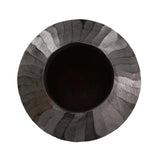 Carbon Gray Chiseled Aluminum Jar