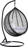 Tarzan Outdoor Patio Swing Chair - Stylish Rattan Design with Waterproof Cushion for Indoor & Outdoor Use