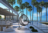 Tarzan Outdoor Patio Swing Chair - Stylish Rattan Design with Waterproof Cushion for Indoor & Outdoor Use