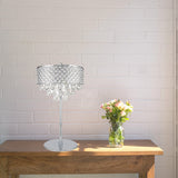Grand 6 LED Light Table Lamp // Chrome