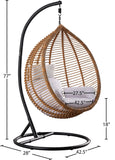 Tarzan Outdoor Patio Swing Chair - Stylish Rattan Design with Waterproof Cushion for Indoor & Outdoor Use