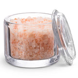 Kook Embossed Glass Salt Cellar with Lid 10 oz