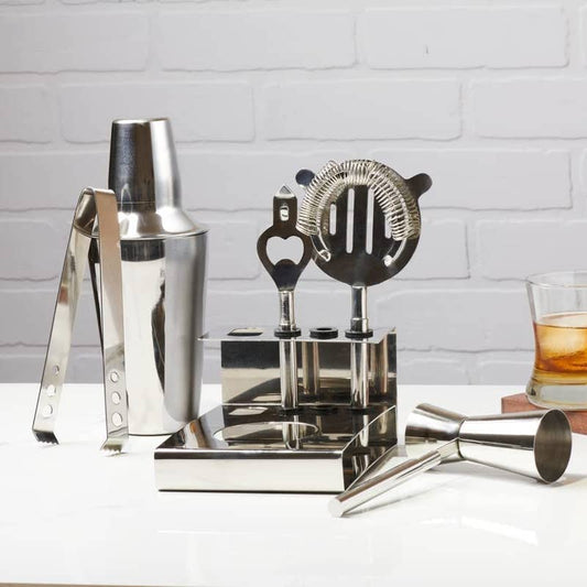 Mixora 6 Piece Stainless Steel Cocktail Shaker Set