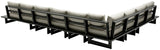 Maldives Outdoor Modular Sectional - Customizable Contemporary Design for Elegant Outdoor Spaces