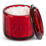 Kook Embossed Glass Salt Cellar with Lid 10 oz