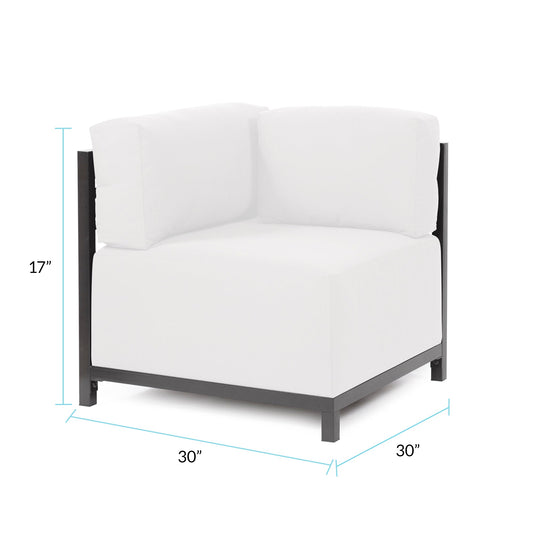 Axis Corner Seascape Charcoal Slipcover - Cover Only