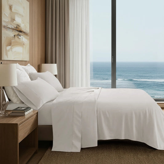 Premium 500 Thread Count Cotton Sheet Set, Bright White