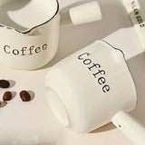 Espresso Ceramic Graduated Measuring Cup With Handle