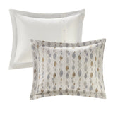 Matallic Circ Comforter/Duvet Cover Set W Removable Insert