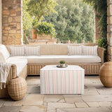 Indoor/Outdoor Universal Square Ottoman Dune Terra