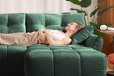 CHARLOTTE 78" 2-Seater Sofa with 1 Ottoman