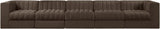 Rummi - Velvet Performance Fabric Upholstered 5 Piece Modular Sofa