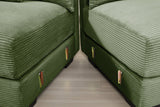 DESEO 137" Sectional Sofa with Ottoman