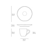 Porto Brasil Denim Espresso Cup & Saucer 4.1 oz