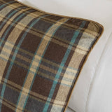 Plaid Cottage Taupe Comforter Set, Terra Brown