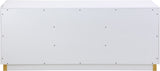Cosmopolitan Acrylic Contemporary Sideboard Buffet with Gold Accents for Stylish Dining Spaces
