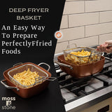 Moss & Stone 7-Piece Copper Nonstick Cookware Set