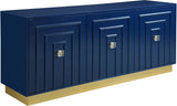 Cosmopolitan Acrylic Contemporary Sideboard Buffet with Gold Accents for Stylish Dining Spaces