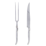 Laguiole Stainless Steel Carving Knife & Fork Set