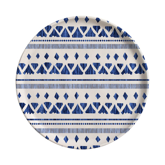 DESSERT PLATE BIO STONEWARE Ø 8.46" - SET OF 3 DESIGNS MAYA