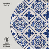 DESSERT PLATE BIO STONEWARE Ø 8.46" - SET OF 3 DESIGNS MAYA