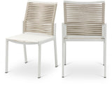 Maldives Contemporary Outdoor Patio Dining Side Chair Set - Stylish Weather-Resistant Comfort