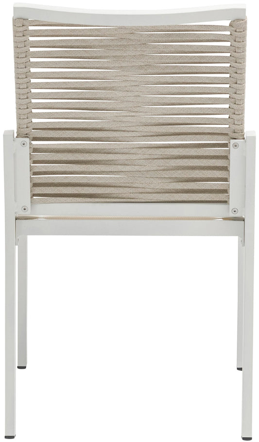 Maldives Contemporary Outdoor Patio Dining Side Chair Set - Stylish Weather-Resistant Comfort