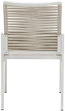 Maldives Contemporary Outdoor Patio Dining Side Chair Set - Stylish Weather-Resistant Comfort
