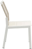 Maldives Contemporary Outdoor Patio Dining Side Chair Set - Stylish Weather-Resistant Comfort