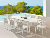 Maldives Contemporary Outdoor Patio Dining Side Chair Set - Stylish Weather-Resistant Comfort