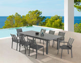 Maldives Outdoor Patio Dining Arm Chairs - Set of 2, Stylish Aluminum Frame for Ultimate Comfort