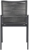 Maldives Contemporary Outdoor Patio Dining Side Chair Set - Stylish Weather-Resistant Comfort